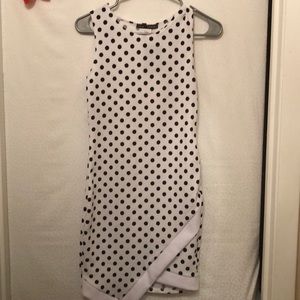 Final price drop black polka dot sleeveless dress